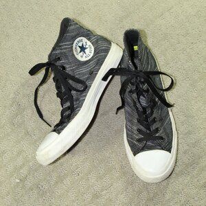 Converse Chuck Taylor Men's 7.5 / Women's 9 Black White "Tweed-like" High Top Sn